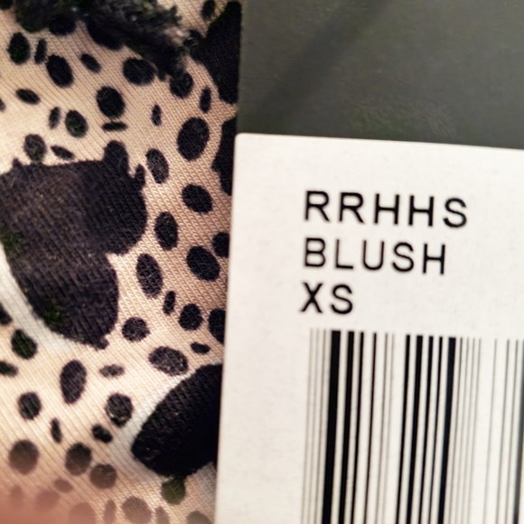 Pj Salvage Heart to Heart Blush pink & black hearts pj lace shorts xs NWT - Picture 5 of 7